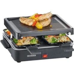Severin Mini Raclette-Grill RG 2370 Für 4 Pers. 600 W 9 Severin Mini Raclette-Grill RG 2370 Für 4 Pers. 600 W -KüchenTraum 4008146036804 4776 3