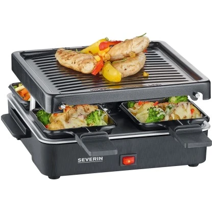 Severin Mini Raclette-Grill RG 2370 Für 4 Pers. 600 W 5 Severin Mini Raclette-Grill RG 2370 Für 4 Pers. 600 W – Bild 3