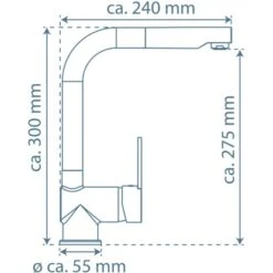 Schütte Spültischarmatur Mit Herausziehbarem Auslauf London Graphit Matt -KüchenTraum 4008431000794 2759 20