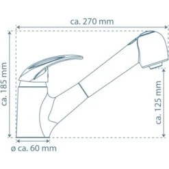 Schütte Küchenarmatur Albatros Mit Geschirrbrause Chrom -KüchenTraum 4008431333793 2759 99