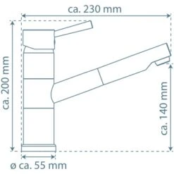 Schütte Spültischarmatur Mit Herausziehbarem Auslauf Unicorn Chrom 9 Schütte Spültischarmatur Mit Herausziehbarem Auslauf Unicorn Chrom -KüchenTraum 4008431337708 2759 20