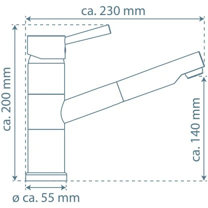 Schütte Spültischarmatur Mit Herausziehbarem Auslauf Unicorn Chrom 6 Schütte Spültischarmatur Mit Herausziehbarem Auslauf Unicorn Chrom – Bild 4