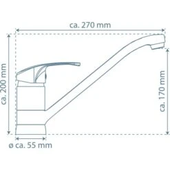 Schütte Design-Spültischarmatur Grande Chrom -KüchenTraum 4008431772509 2759 99