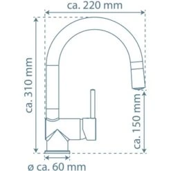 Schütte LED-Spültischarmatur Stella Chrom -KüchenTraum 4008431790558 2759 99