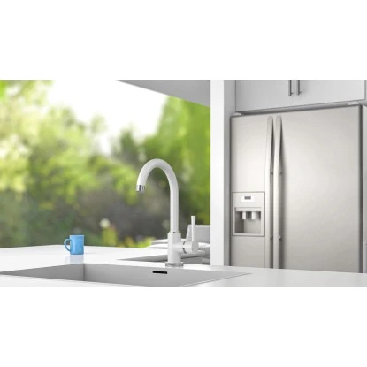 Schütte Spültischarmatur Cornwall Weiß-Chrom 7 Schütte Spültischarmatur Cornwall Weiß-Chrom – Bild 5