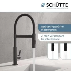 Schütte Spültischarmatur Mit Soft-Touch Schlauch Miami Schwarz-Matt 11 Schütte Spültischarmatur Mit Soft-Touch Schlauch Miami Schwarz-Matt -KüchenTraum 4008431791470 2759 3