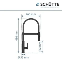 Schütte Spültischarmatur Mit Soft-Touch Schlauch Miami Schwarz-Matt 15 Schütte Spültischarmatur Mit Soft-Touch Schlauch Miami Schwarz-Matt -KüchenTraum 4008431791470 2759 7