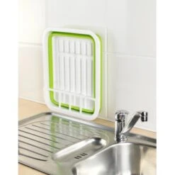 Wenko Geschirrabtropfer Faltbar Weiß-Grün -KüchenTraum 4008838164853 ambiente 03