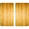 Wenko Herdabdeckplatten Universal Holz-Optik 2er Set Braun -KüchenTraum 4008838228302 1068 01