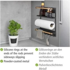 Wenko Küchenregal Magna Schwarz -KüchenTraum 4008838351895 1068 04