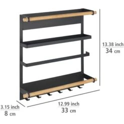 Wenko Küchenregal Magna Schwarz -KüchenTraum 4008838351895 1068 05