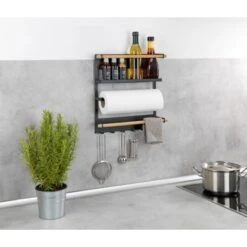 Wenko Küchenregal Magna Schwarz -KüchenTraum 4008838351895 1068 09