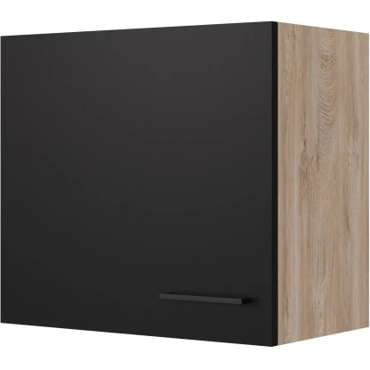 Flex-Well Exclusiv Oberschrank Capri 60 Cm X 55 Cm Schwarz Matt-Endgrain Oak 3 Flex-Well Exclusiv Oberschrank Capri 60 Cm X 55 Cm Schwarz Matt-Endgrain Oak