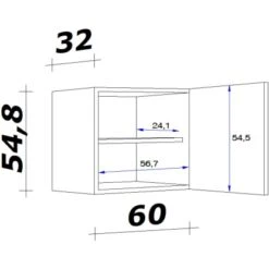 Flex-Well Exclusiv Oberschrank Capri 60 Cm X 55 Cm Schwarz Matt-Endgrain Oak 9 Flex-Well Exclusiv Oberschrank Capri 60 Cm X 55 Cm Schwarz Matt-Endgrain Oak -KüchenTraum 4047584070179 4051 VM H60