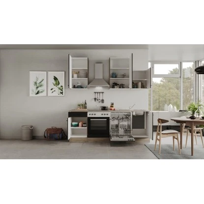 Flex-Well Exclusiv Küchenzeile Capri 220 Cm Schwarz Matt-Endgrain Oak 13 Flex-Well Exclusiv Küchenzeile Capri 220 Cm Schwarz Matt-Endgrain Oak – Bild 11