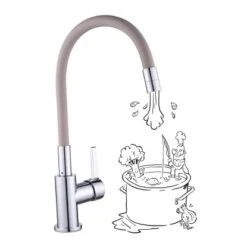 Baliv Küchenarmatur KI-1822 Chrom-Taupe -KüchenTraum 4048122122169 S03 241120 L