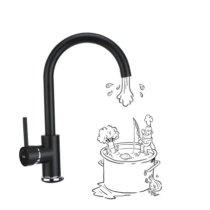 Baliv Küchenarmatur KI-1831 Schwarz Matt 5 Baliv Küchenarmatur KI-1831 Schwarz Matt – Bild 3