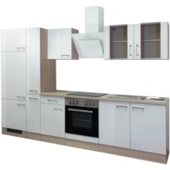 Flex-Well Exclusiv Küchenzeile Abaco 300 Cm Perlmutt Glänzend-Akazie Nachbildung 7 Flex-Well Exclusiv Küchenzeile Abaco 300 Cm Perlmutt Glänzend-Akazie Nachbildung -KüchenTraum 4051 g3002506059abacofrei