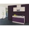 Flex-Well Exclusiv Singleküche Focus 150 Cm Breit Akazie-Aubergine -KüchenTraum 4051 g 150 1003 019 focus
