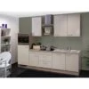 Flex-Well Exclusiv Küchenzeile Orlando 280 Cm Kaschmir Glanz-Sonoma Eiche NB