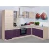 Flex-Well Exclusiv Winkelküche Focus 280 Cm Akazie-Aubergine