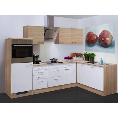 Flex-Well Classic Winkelküche Florida 280x170 Cm Weiß-Sonoma Eiche Nachbildung 6 Flex-Well Classic Winkelküche Florida 280x170 Cm Weiß-Sonoma Eiche Nachbildung – Bild 4