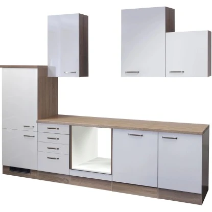 Flex-Well Exclusiv Küchenzeile Valero 280 Cm Ohne E-Geräte Hochglanz Weiß 4 Flex-Well Exclusiv Küchenzeile Valero 280 Cm Ohne E-Geräte Hochglanz Weiß – Bild 2