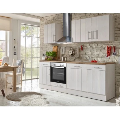 Respekta Premium Küchenzeile Landhaus 220 Cm Lärche Weiß Matt (DAH CH22078IXB) 5 Respekta Premium Küchenzeile Landhaus 220 Cm Lärche Weiß Matt (DAH CH22078IXB) – Bild 3