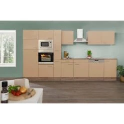 Respekta Economy Küchenzeile KB370EYCMIGKE 370 Cm Cappuccino-Eiche York Nachb. -KüchenTraum 4201 4834 KB370EYCMIGKE 03