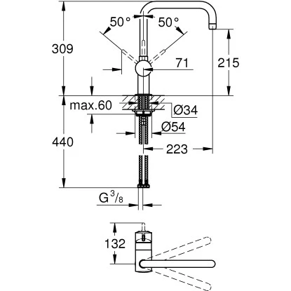 Grohe Küchenarmatur Flair Mit U-Auslauf 4 Grohe Küchenarmatur Flair Mit U-Auslauf – Bild 2