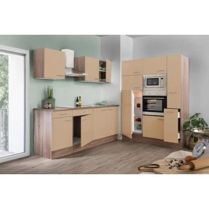 Respekta Economy Küchenzeile KB360EYCMIGKE 360 Cm Cappuccino-Eiche York Nachb. 3 Respekta Economy Küchenzeile KB360EYCMIGKE 360 Cm Cappuccino-Eiche York Nachb.