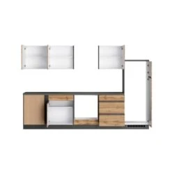 Held Möbel Winkelküche Turin 240 X 300 Cm Wotaneiche-Graphit Ohne E-Geräte -KüchenTraum 4236 11016600 1116.6310 2a