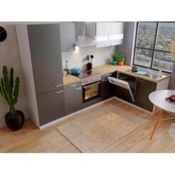 Respekta Winkelküche KBL280WGCGKEG 280 X 172 Cm Grau-Weiß-Butcher Nussbaum 14 Respekta Winkelküche KBL280WGCGKEG 280 X 172 Cm Grau-Weiß-Butcher Nussbaum -KüchenTraum 4384 neu KBL280WGCGKEG 03