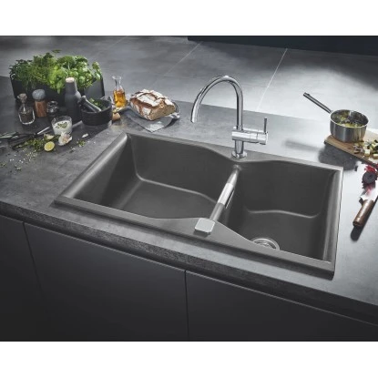 Grohe Einhand-Spültischbatterie Minta Chrom C-Auslauf 4 Grohe Einhand-Spültischbatterie Minta Chrom C-Auslauf – Bild 2