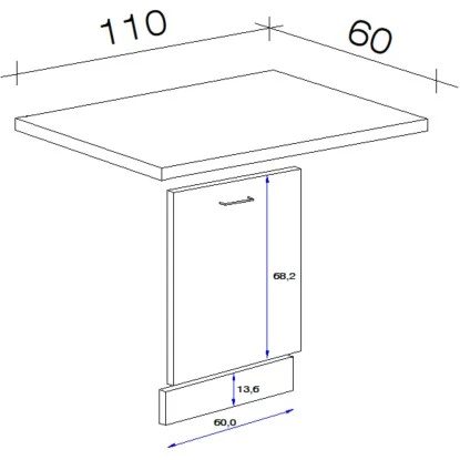 Flex-Well Exclusiv Geschirrspüler-Paket Vollintegriert Valero Weiß-Eiche 4 Flex-Well Exclusiv Geschirrspüler-Paket Vollintegriert Valero Weiß-Eiche – Bild 2