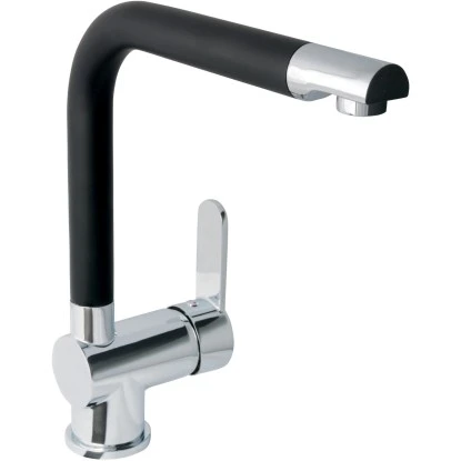 AquaSu Küchenarmatur Sanmix Style Chrom-Schwarz 3 AquaSu Küchenarmatur Sanmix Style Chrom-Schwarz