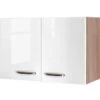Flex-Well Exclusiv Oberschrank Valero 80 Cm X 55 Cm Hochglanz Weiß-Sonoma Eiche -KüchenTraum 4528030 4800 h80 valero 3