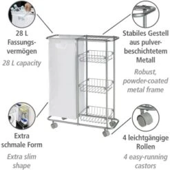 Wenko Sammelwagen Slim 3 Etagen -KüchenTraum 454027 1068 02