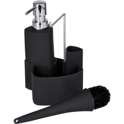 Wenko Spül-Set Empire Schwarz 19 Cm X 11 Cm X 12,5 Cm 3 Wenko Spül-Set Empire Schwarz 19 Cm X 11 Cm X 12,5 Cm