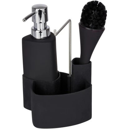 Wenko Spül-Set Empire Schwarz 19 Cm X 11 Cm X 12,5 Cm 4 Wenko Spül-Set Empire Schwarz 19 Cm X 11 Cm X 12,5 Cm – Bild 2