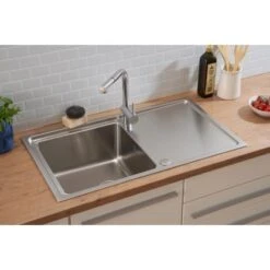 Respekta Einbauspüle Chicago 86 Cm X 50 Cm Edelstahl -KüchenTraum 45546 4384 CHICAGO86X50 19