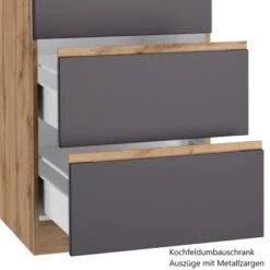 Held Möbel Küchenzeile Turin 300 Cm Graphit-Wotaneiche Mit E-Geräten -KüchenTraum 4665 11016600 1120.6311 8a