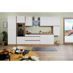 Respekta Premium Küchenzeile Grifflos 385 Cm Weiß Matt-Eiche Sägerau 21 Respekta Premium Küchenzeile Grifflos 385 Cm Weiß Matt-Eiche Sägerau -KüchenTraum 467 4384 GLRP385HESWMGKE 2