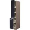 Flex-Well Exclusiv Apotheker-Hochschrank Lara 30 Cm Anthrazit-San Remo Eiche 1 Flex-Well Exclusiv Apotheker-Hochschrank Lara 30 Cm Anthrazit-San Remo Eiche -KüchenTraum 4785309 4051 AHS30Lara