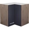Flex-Well Exclusiv Eck-Hängeschrank Lara 60 X 60 Cm Anthrazit-San Remo Eiche 2 Flex-Well Exclusiv Eck-Hängeschrank Lara 60 X 60 Cm Anthrazit-San Remo Eiche -KüchenTraum 4786299 4051 HE60Lara