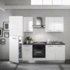 Marinelli Cucine Küchenzeile Michela 255 Cm Weiß Hochglanz -KüchenTraum 4814612 2657 0821 1