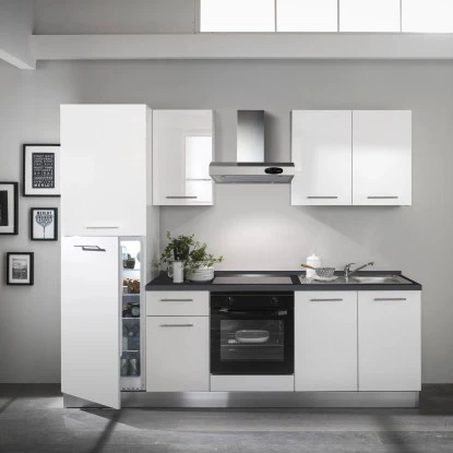 Marinelli Cucine Küchenzeile Michela 255 Cm Weiß Hochglanz 3 Marinelli Cucine Küchenzeile Michela 255 Cm Weiß Hochglanz