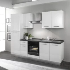 Marinelli Cucine Küchenzeile Michela 255 Cm Weiß Hochglanz 13 Marinelli Cucine Küchenzeile Michela 255 Cm Weiß Hochglanz -KüchenTraum 4814612 2657 0821 4