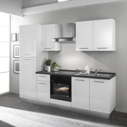Marinelli Cucine Küchenzeile Michela 255 Cm Weiß Hochglanz 5 Marinelli Cucine Küchenzeile Michela 255 Cm Weiß Hochglanz – Bild 3