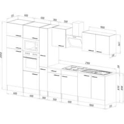 Respekta Küchenzeile Ohne E-Geräte 360 Cm Schwarz Seidengl.-Eiche York 10 Respekta Küchenzeile Ohne E-Geräte 360 Cm Schwarz Seidengl.-Eiche York -KüchenTraum 49 4384 LBKB360EYSMIGKE 04